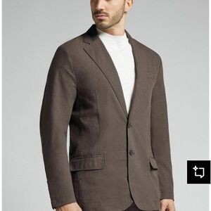 intimissimi Men's Sleek Brown Two-Button Blazer and pants set